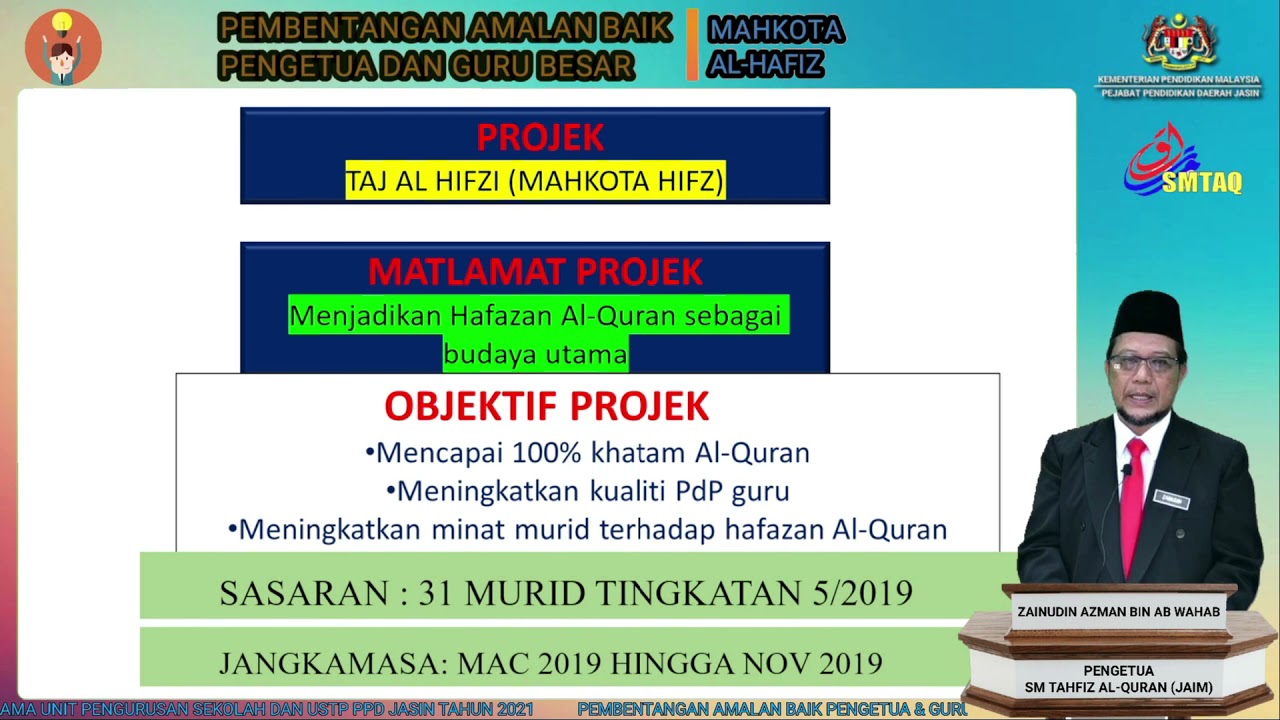 PRime SMA Tahfiz JAIM - Mahkota Al-Tahfiz