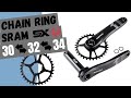 Sram chainring replacement  30t to 32t to 34t to 36t