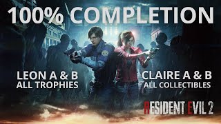 Resident Evil 2 100% Walkthrough 🧟💯(All Collectibles, Trophies & Scenarios)