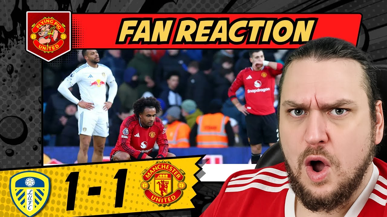 Бесхребетные нытики Аморима! Реакция болельщиков «Лидса» на матч «Манчестер Юнайтед» 1-1.