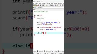 write a program to print leap year or not## using else if in c programming language 🔥🔥🔥🔥🔥