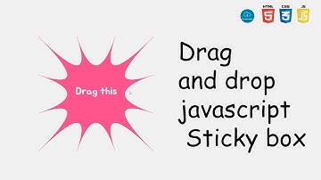 drag and drop javascript Sticky box