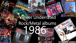 Bring Back Rock  -ep 95- viewer underrated hard rock and heavy Metal albums 1986