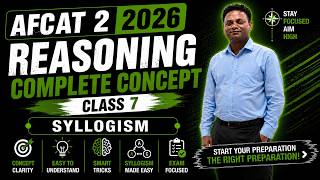 🚀 AFCAT 2 2026 Reasoning Syllogism Complete Concept Class 7🔥 | Noval Doon Defence Academy