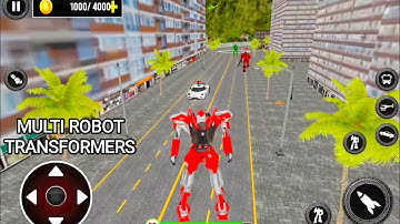 Multi Robot Car Transformers Games - Car Game Android Gameplay