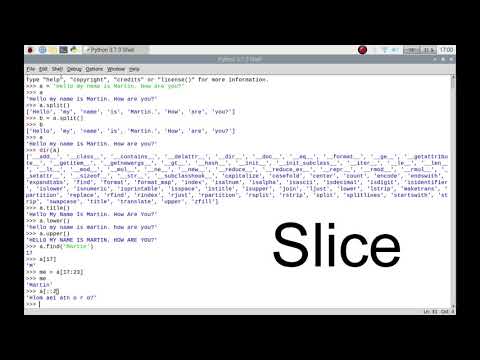 How to manipulate strings in Python3 IDLE on your Raspberry Pi Raspbian, Raspberry Pi OS or Linux.