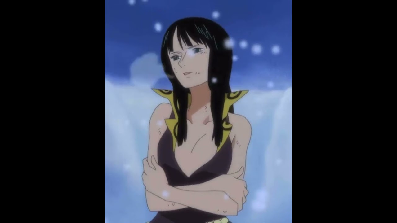 Nico Robin shivering cold