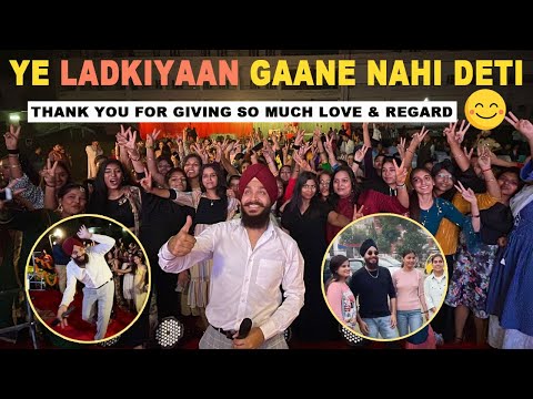 YE LADKIYAAN GAANE NAHI DETI | SSDWIT Bathinda Show Vlog | Devenderpal Singh
