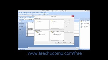 Crystal Reports 2013 Tutorial Mapping Fields Business Objects Training