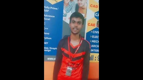 Rajarajeshwari Nagar student testimonial || CADDNEST RR NAGAR