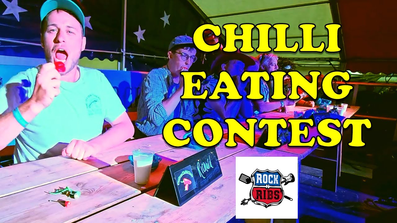 Chilli Eating Contest Rock n RIbs Festival Friday 21st July 2023