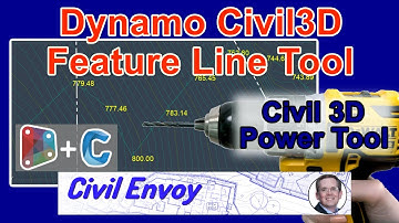 Dynamo for Civil3D:  Feature line node labels