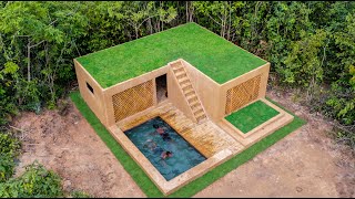 Building The Jungle Villa and Swimming Pool With Décor Private Living Room by Primitive Survival Tool 192,195 views 9 months ago 12 minutes, 54 seconds