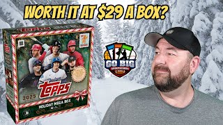 🎁 Ripping a $29 2025 Topps Holiday Mega — Buy or Pass?