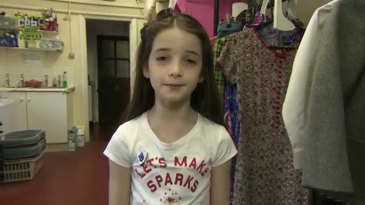 Backstage at Matilda - Blue Peter 26th June 2014