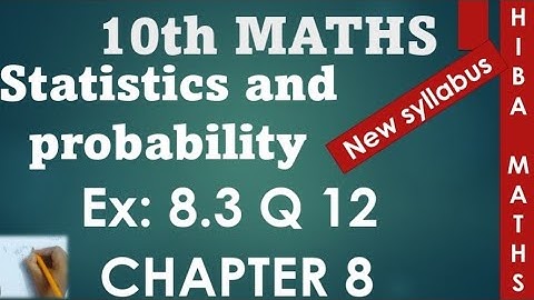 10th maths chapter 8 exercise 8.3 question 12 tn samacheer hiba maths