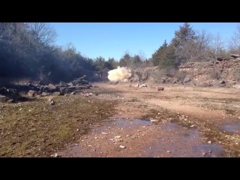 1lb tannerite explosion