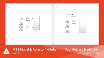 Tool Release | MES Model & Refactor® (MoRe) v.4.11