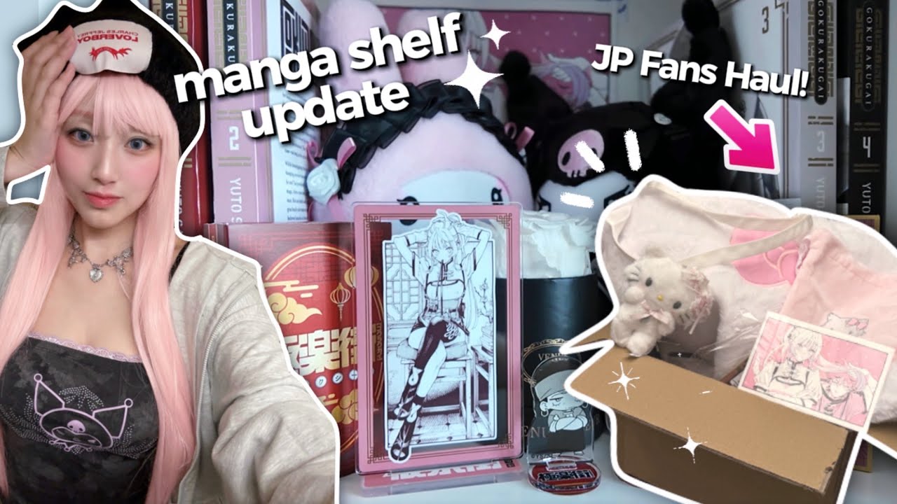 JP FANS HAUL! Manga Shelf Update | Gokurakugai merch, Cute Sanrio haul, Ordering from Japan #JPfans