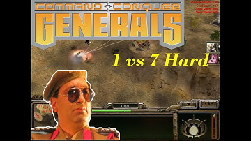 Command & Conquer Generals - 1 vs 7 Hard AI