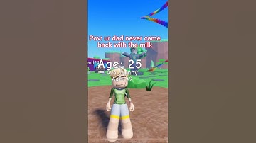 Pov: ur dad never came back with the milk | Game name Every Second You Get Older #meme #roblox