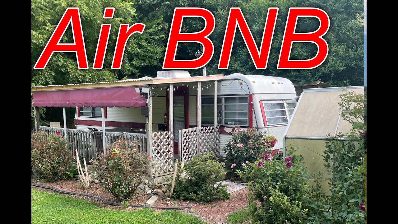 Vintage camper near downtown Elizabethton Tennessee air bnb tour YouTube