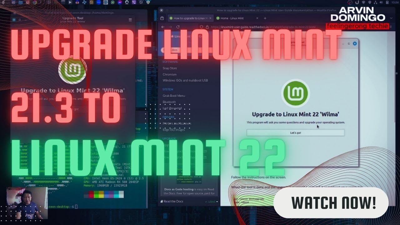 HOW TO UPGRADE LINUX MINT VERSION (tagalog) - YouTube