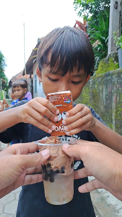 Minum es boba milo #shorts