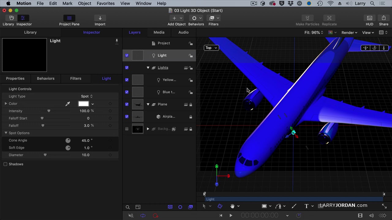 Bewegen und Drehen von 3D-Objekten in Motion - Apple Support (LU)