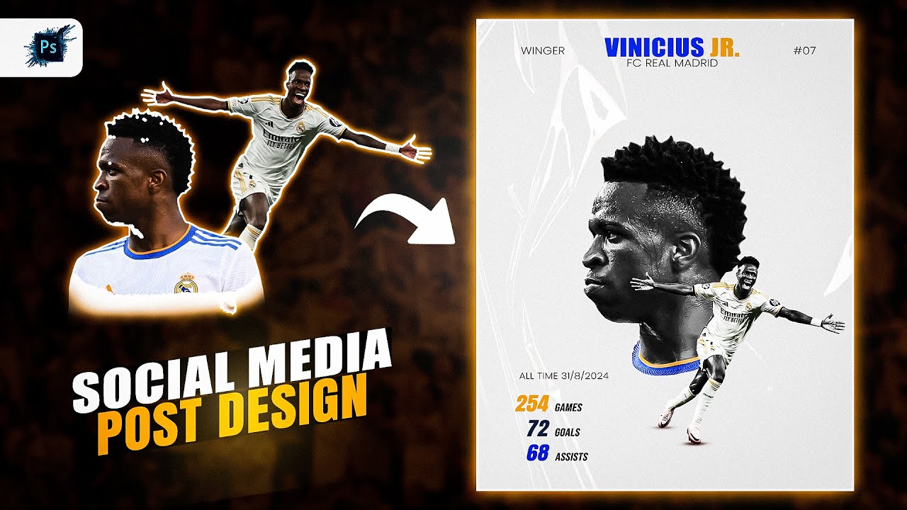 How to make social media poster design in Photoshop // Restart Graphics/ Graphic Design