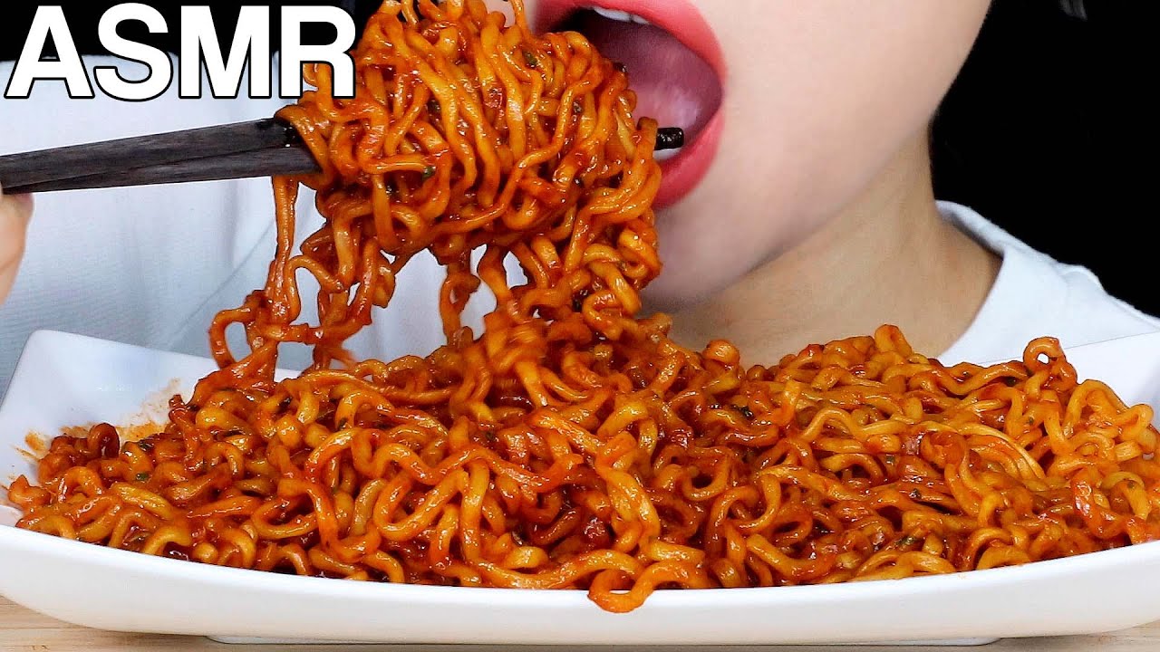 ASMR Tomato Pasta Fire Noodles 토마토 파스타 불닭볶음면 Eating Sounds Mukbang