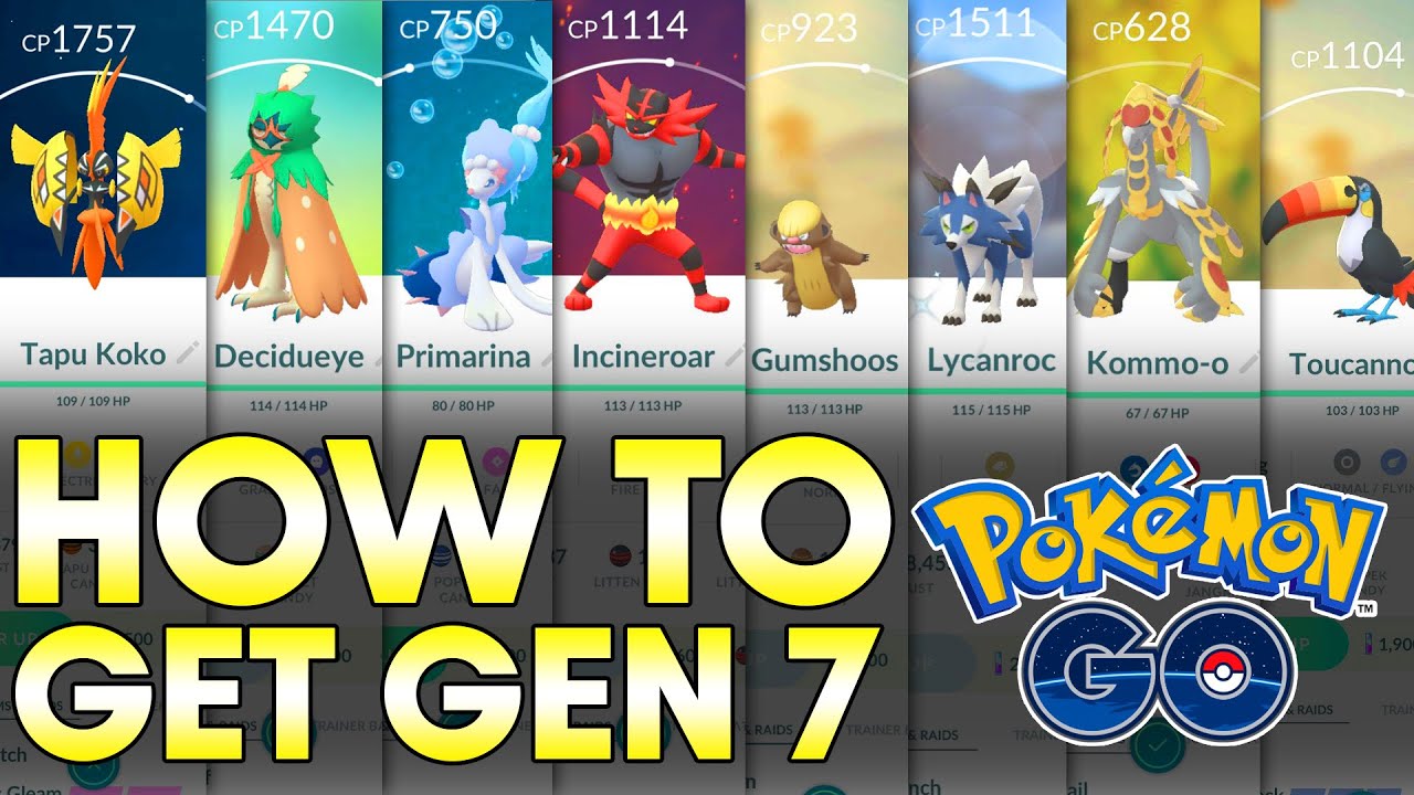 CATCHING ALL NEW GEN 7 POKÉMON! (Pokémon GO) 