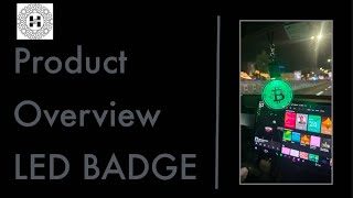 Hestai Product Demo Led Badge For Car Hangar, Key Chain, Or Lanyard