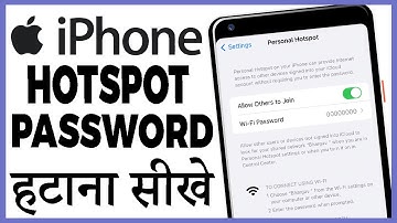 iphone me hotspot ka password kaise hataye