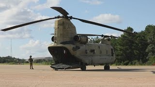 Inspecting The Us Army Powerful Chinook Ch-47 Helicopter Jrtc