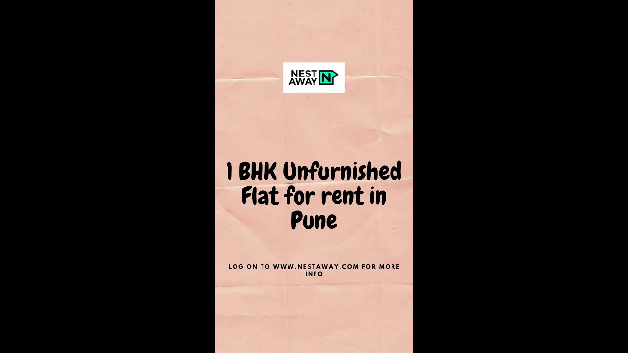 1 BHK Unfurnished Flat for rent in Pune Family No Brokerage YouTube