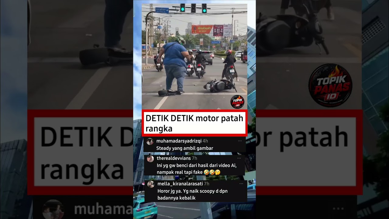 detik detik motor patah rangka #shorts #funny