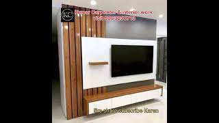 wonderful TV stand design 100 model visit Kumar carpenter & interior work