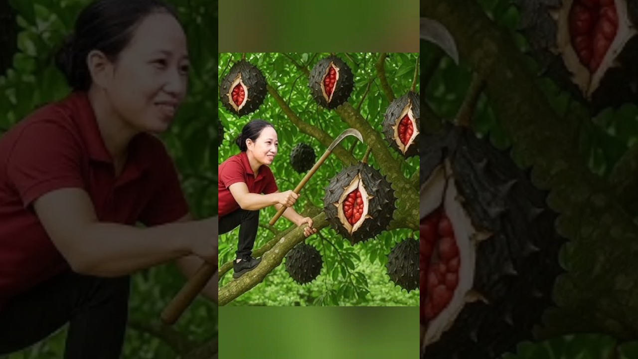 Harvest GAC fruit and goes to market sale 