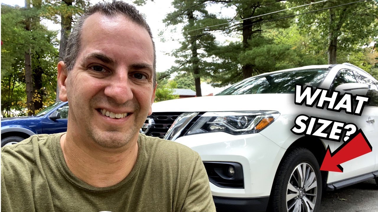 How To Find Recommended Tire Size Nissan Pathfinder - YouTube