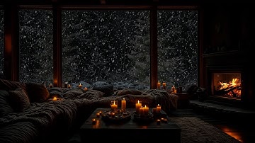 Thumbnail of Winter Relaxation ❄️ Warmth from the Fireplace Amidst Snowy Scenery for a Good Night's Sleep