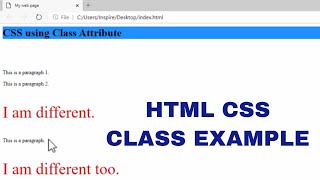 Web designing ! Lec 33 CSS using class attribute ! CSS tutorial in urdu