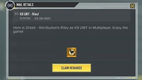 HOW TO GET FREE K9 UNIT RILEY IN COD MOBILE!
