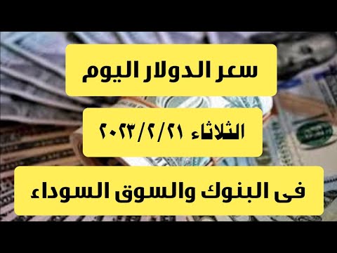 سعر الدولار اليوم الثلاثاء ٢١ فبراير ٢٠٢٣ فى البنوك والسوق السوداء