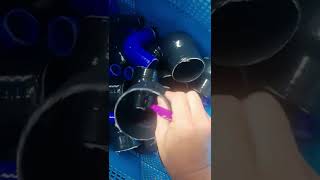 Black Color Two Bellow With One Ring Silicone Hose Production Process