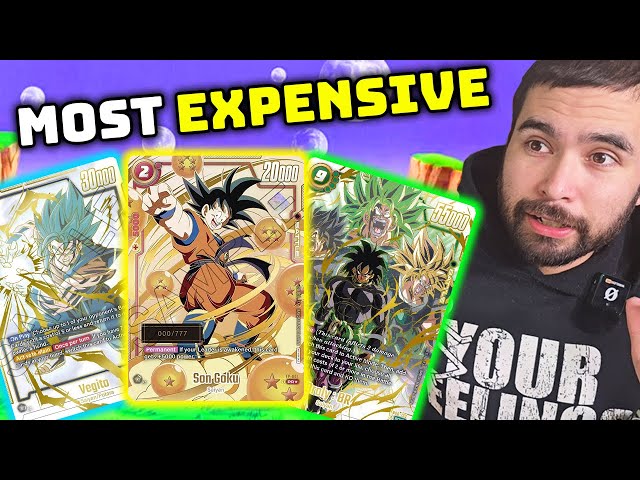 Top 10 Most Expensive Dragon Ball Super Cards From Fusion World! - YouTube