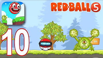 Red Ball 5 Mobile - Gameplay Walkthrough Part 10 - Levels 91-100 (iOS,Android)