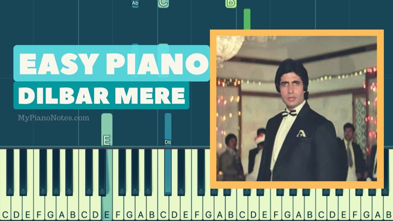Dilbar Mere Piano Tutorial with Chords  Satte Pe Satta