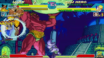 Marvel vs. Capcom - Wolverine, War Machine vs. Strider Hiryu, Captain Commando 2