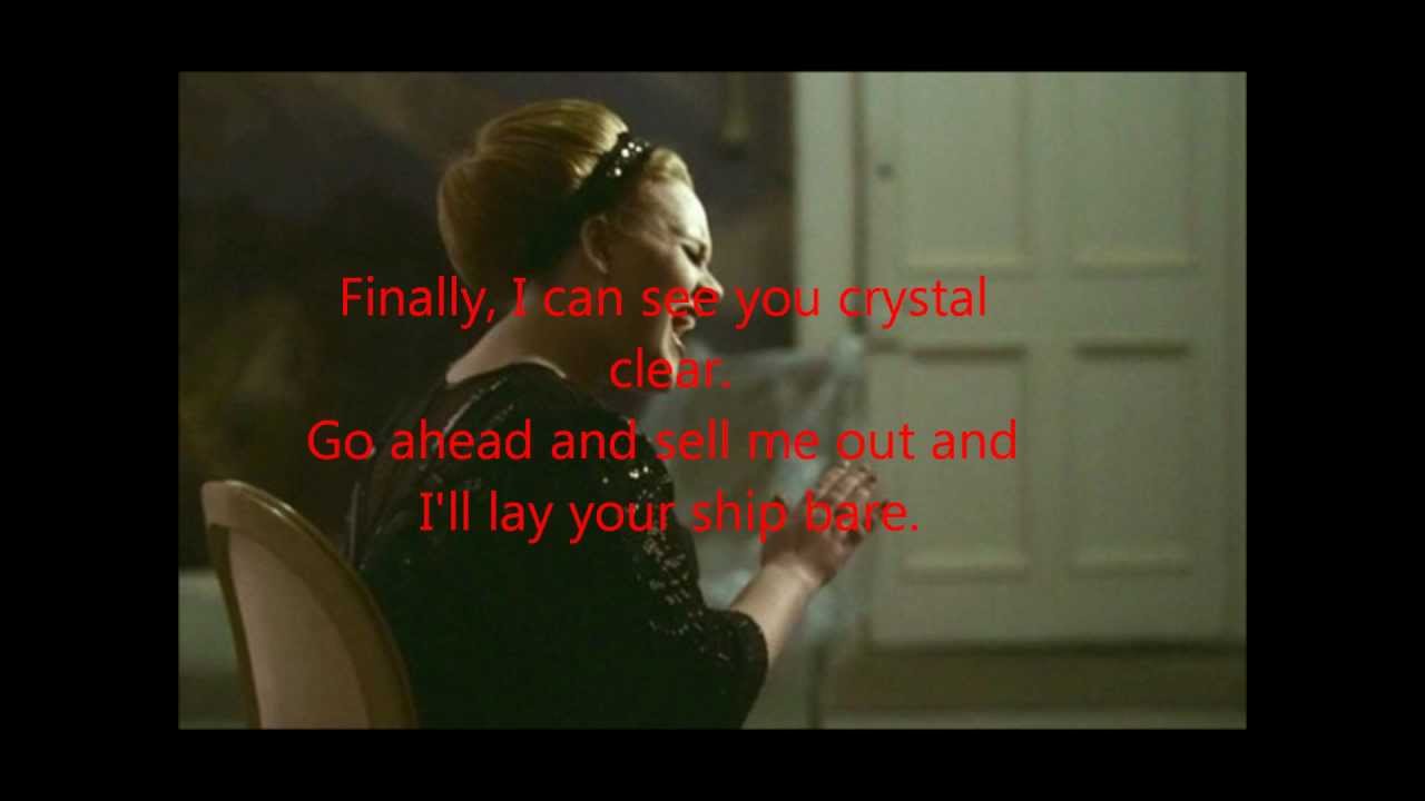 {songtekst/lyrics} adele rolling in the deep - YouTube
